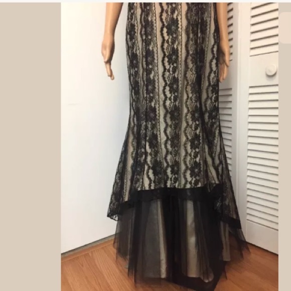 Stunning black and tie dress size 8 - Picture 8 of 9